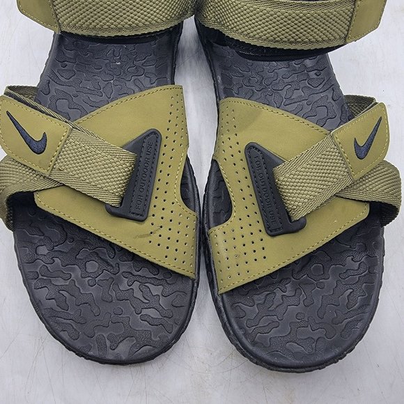 Nike ACG Air Deschutz Mens 11 Pilgrim Black Green Sandals Outdoor DO8951-300 - Picture 13 of 14